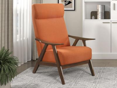 Kalmar Collection Accent Chair Orange - 1077RN-1