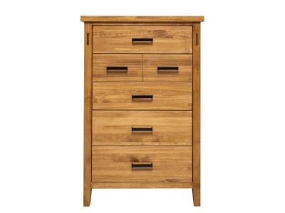 Mako Wood Furniture Hudson Pine 5 Drawer Chest - 8400-30-D