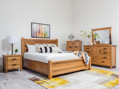Mako Wood Furniture Hudson Pine Queen 6PC Set - 8400-Q6PC-K