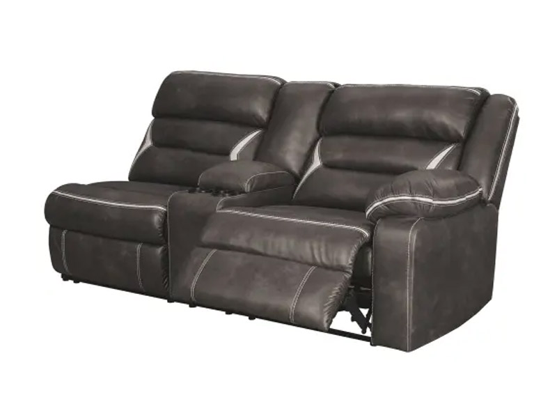 Ashley Furniture Kincord RAF REC Power Sofa w/Console 1310473 Midnight