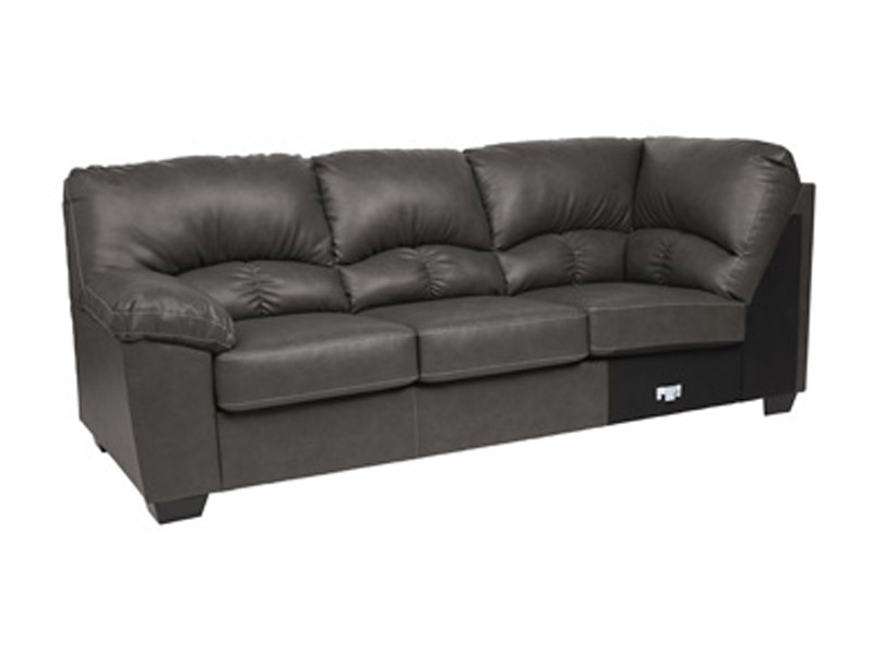 Ashley Furniture Aberton LAF Sofa w/Corner Wedge 2560148 Gray