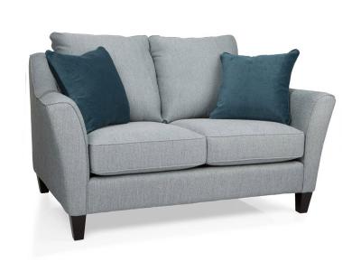 Decor-Rest Stationary Fabric Loveseat in Connect Turquoise - 2342L-CT
