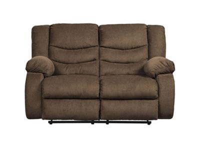 Signature Design by Ashley Tulen Reclining Loveseat in Chocolate - 9860586