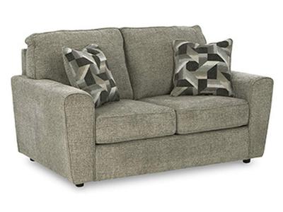 Cascilla Stationary Fabric Loveseat Pewter - 2680535