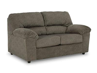 Norlou Stationary Fabric Loveseat Flannel - 2950235