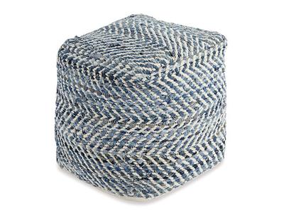 Signature Design by Ashley® Chevron Pouf - A1000445