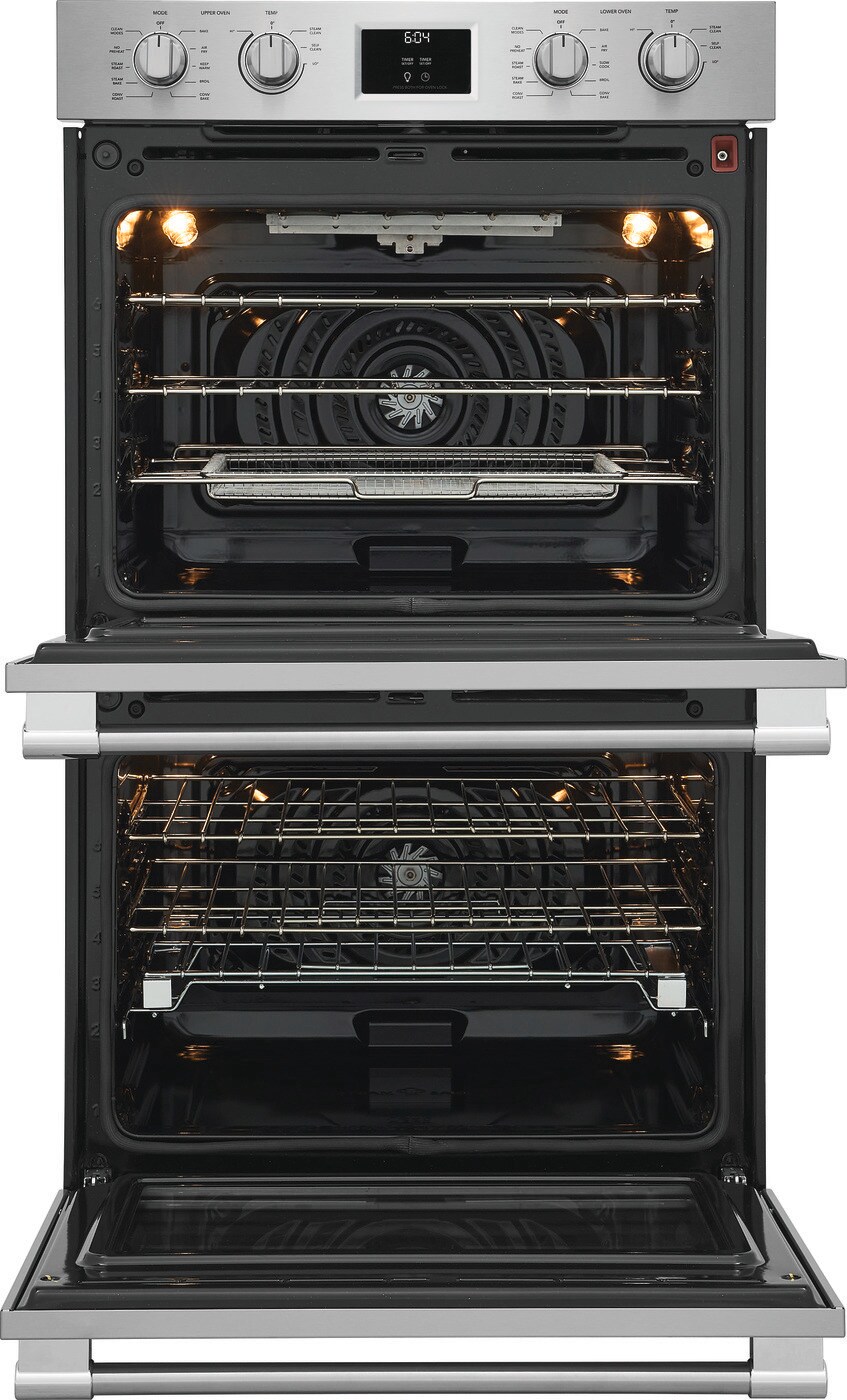 30" Frigidaire Professional Electric Double Wall Oven with Convection in Stainless Steel - PCWD3080AF