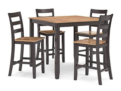 Signature Design by Ashley Gesthaven 5 Piece Counter Dining Set in Natural/Brown - D396-223
