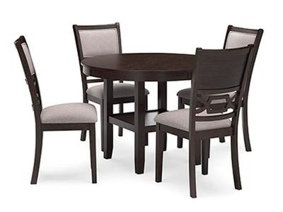 Signature Design by Ashley Langwest 5 Piece Dining Set in Brown - D422-225