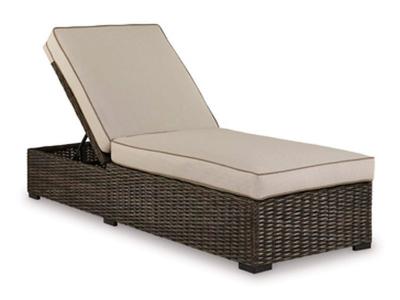 Signature Design by Ashley Coastline Bay Outdoor Chaise Lounge with Cushion - P784-815
