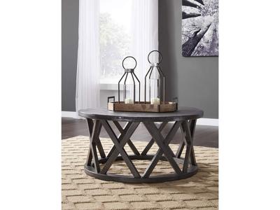 Signature by Ashley Round Cocktail Table/Sharzane T711-8