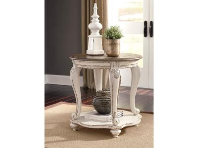 Signature by Ashley Round End Table/Realyn T743-6