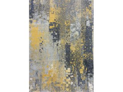 Pizzazz Collection 5400 SI/YL 5'x8' Area Rug - C60SIYL540058