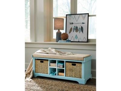 Signature by Ashley Storage Bench/Dowdy/Teal A3000121