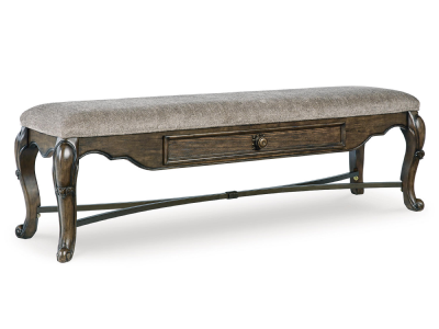 Signature Design by Ashley Maylee Upholstered Storage Dining Bench - D947-00