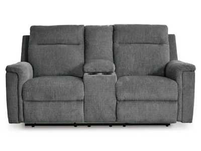 Signature Design by Ashley Barnsana Reclining Power Loveseat with Console - 3320296C