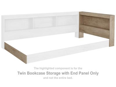 T Bookcase Storage w/End Panel EB2270-163