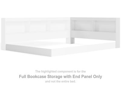 F Bookcase Storage w/End Panel EB1221-165
