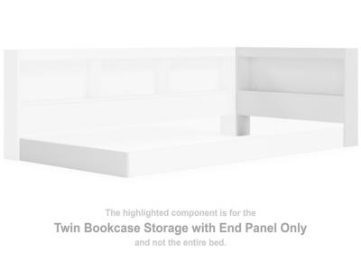 T Bookcase Storage w/End Panel EB1221-163