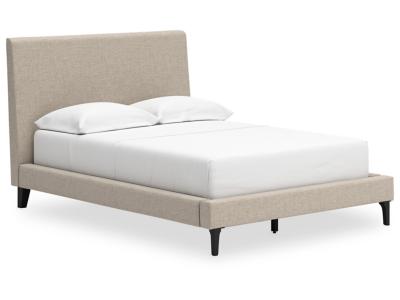 Cielden Full Upholstered Bed w/Roll Slats - Gray - B1199-72