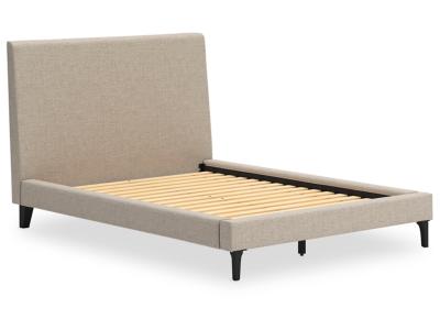 Cielden Full Upholstered Bed w/Roll Slats - Gray - B1199-72