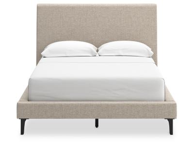 Cielden Full Upholstered Bed w/Roll Slats - Gray - B1199-72