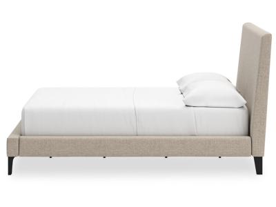 Cielden Full Upholstered Bed w/Roll Slats - Gray - B1199-72