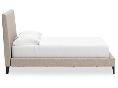 Cielden Full Upholstered Bed w/Roll Slats - Gray - B1199-72