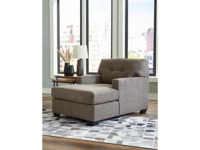 Mahoney Fabric Chaise in Chocolate - 3100515
