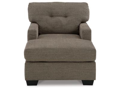 Mahoney Fabric Chaise in Chocolate - 3100515