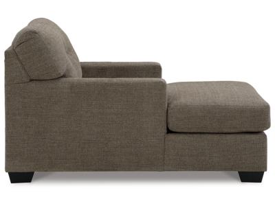 Mahoney Fabric Chaise in Chocolate - 3100515