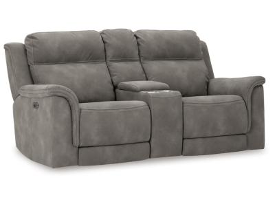 Next-Gen DuraPella PWR REC Loveseat/CON/ADJ HDRST in Slate - 5930118C