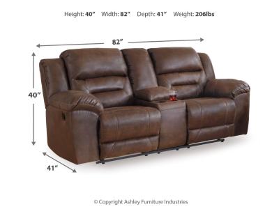 Stoneland DBL Rec Loveseat w/Console - 3990494C