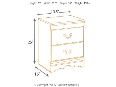 Huey Two Drawer Night Stand - B128-92