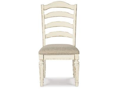Realyn Dining Side Chair Chipped White - D743-01