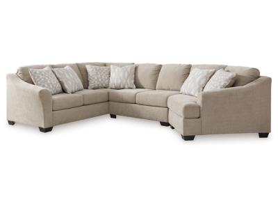 Brogan Bay 3 Piece Sectional with Right Arm Facing Cuddler - 52705-SECT-KR