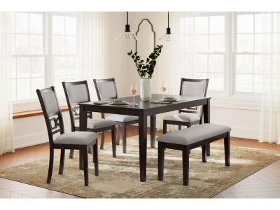 Langwest 6 Piece Dining Set in Brown - D422-325