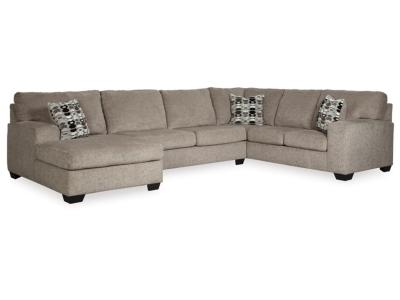Ballinasloe 3 Piece LAF Sectional in Platinum - 80702S1