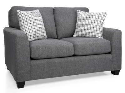 Decor-Rest Stationary Fabric LoveSeat Pier Grey - 2968S-PG