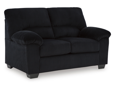 SimpleJoy Loveseat in Onyx - 2420435