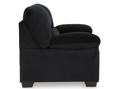SimpleJoy Loveseat in Onyx - 2420435