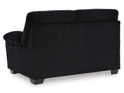 SimpleJoy Loveseat in Onyx - 2420435
