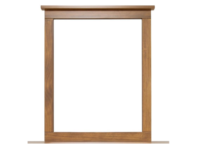 Mako Wood Furniture Polo Mirror in Caramel Finish - 800-50