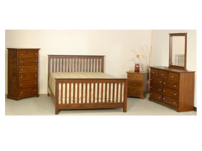 Polo King 6 Piece Bedroom Set in Pine - 800-D6PC-K