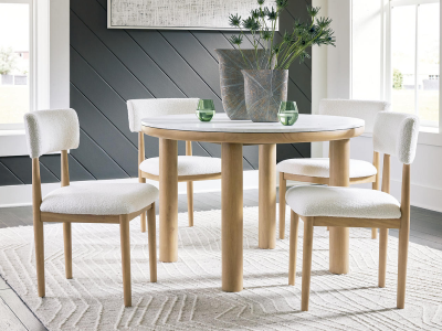 Sawdyn 5 Piece Dining Set in Light Brown - D427-15/5PC-K