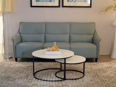 Bayside White Round Nesting Coffee Table  - BAYSIDE-NESTING-K