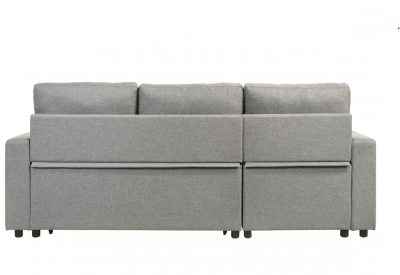 Faber Collection Reversible Media Sleeper with Reversible Storage Chaise - 99996GRYSS-K