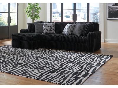 Midnight-Madness 2-Piece Sectional Sofa with Chaise in Onyx - 98103S1