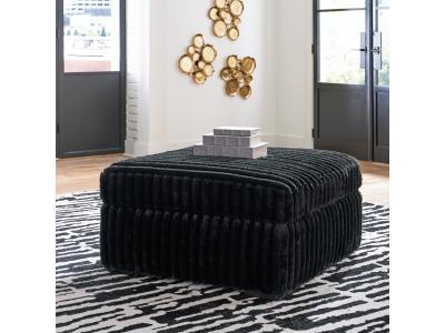 Midnight-Madness Oversized Accent Ottoman - 9810308