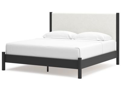 Cadmori King Upholstered Panel Bed - B2616B8
